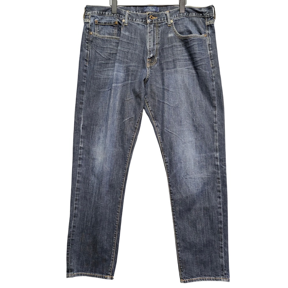 Lucky Brand 410 Athletic Fit Jeans‎ Mens 40 Blue Candiani Denim Stretch